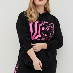 Torrid Disney Black and Pink Minnie Mouse Hoodie